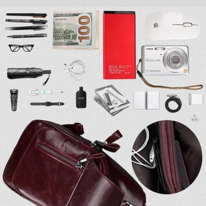 Bolso Bandolera de Cuero de Primera Capa para Hombre, Estilo Casual de Negocios, para Pecho y Hombro, Venta al Por Mayor - Product Image 3