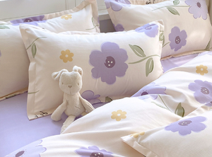 Vente en gros de quatre pièces 100% polyester 300tc épaissi brossé housse de couette ensemble toutes saisons style américain dortoir Nantong maison - Product Image 5