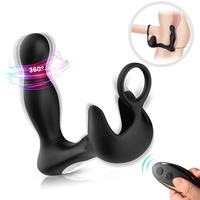 2023 nouveau vibrateur Anal avec anneau de pénis vibrant masseur de Prostate poussée godemichet Anal vibrateur pour hommes femmes jouets sexuels anaux