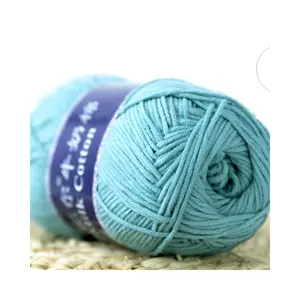100g 5 Strand Blended Acrylic Yarn Milk Cotton Crochet Scarf DIY Doll Wool for Knitting and Weaving Solid Colours