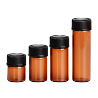 Nouveau produit – Flacon vide en verre ambré pour huiles essentielles et parfums, avec bouchon à vis, disponible en 1 ml, 2 ml, 3 ml, 5 ml, 7 ml, 10 ml