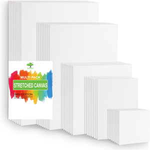 Toiles vierges en coton de 11x14 pouces, apprêtées, sans acide, pour peinture à l'huile, aquarelle, peinture <span class=keywords><strong>acrylique</strong></span>, <span class=keywords><strong>gouache</strong></span> et tempère. - Product Image 2