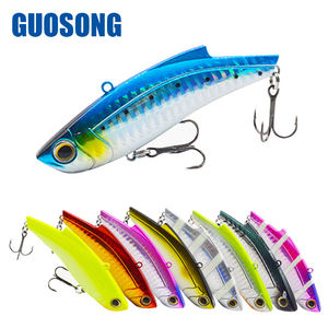 Leurre de pêche appât nageur appât bionique japon crochets longue coulée naufrage VIB 90mm/24g 3D yeux réaliste Action rapide appât dur - Product Image 1