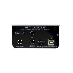 Аудиоинтерфейс Midiplus Studio <span class=keywords><strong>M1</strong></span> 2-вход/2-выход USB с шумоподавлением для подкастинга, 24-бит/192 кГц - Product Image 3