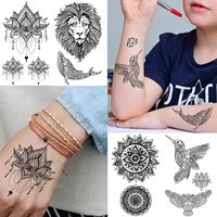 Autocollant Miniature Beau Pochoir Temporaire Tatouages Stickers Chaises Bébé