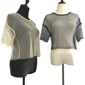 S384 Women Sexy See Through <strong>Mesh</strong> Beach Party Crystals Dress <strong>Tops</strong> Diamond <strong>Mesh</strong> Cover up <strong>Rhinestone</strong> <strong>Mesh</strong> <strong>Tops</strong> Clubwear - Product Image 5