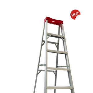 Échelle à marches en aluminium à une seule face en forme <span class=keywords><strong>de</strong></span> A |   Certifié CE |   Avec plateau à outils, stable et durable pour la toiture, le bricolage et l'entretien - Product Image 6