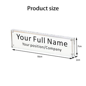 Tùy chỉnh Acrylic bán buôn văn phòng bàn hai mặt kinh doanh đồ trang sức quầy Acrylic tên nơi hiển thị khán đài - Product Image 6