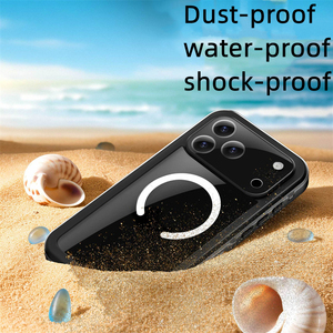 Funda Magnética Impermeable y a Prueba de Polvo para iPhone 17 16 15 Pro Max, IP68, con Cordón para Natación, Buceo y Protección Contra Impactos - Product Image 4
