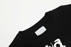 T-shirt da uomo di alta qualità con ricamo a ragnatela, in cotone pesante 300GSM, con grafica sul petto, stile streetwear, vestibilità ampia, design di tendenza - Product Image 4