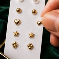 Offre Spéciale : Perles Magnétiques d'Acupuncture de Marque, Grains et Graines d'Acupuncture Plaqué Or 24K, Vente en Gros pour la Relaxation