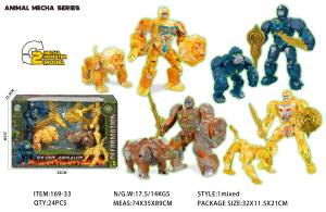 Transforming Animals DIY Activity Toy Robot Warrior Car Transfiguration Fun Robot Juguetes para niños - Product Image 2