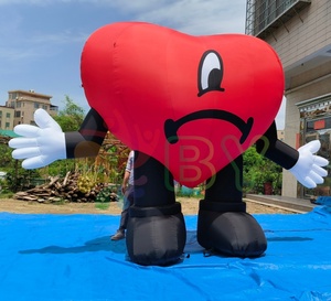 Globo inflable <span class=keywords><strong>de</strong></span> amor Corazón rojo inflable para fiesta Deshierbe Día <span class=keywords><strong>de</strong></span> San Valentín Decoraciones navideñas Publicidad Instalar globos - Product Image 5