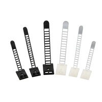 Serre-câble réglable auto-adhésif en plastique de bonne qualité Clip organisateur de câble en nylon Support d'attache de câble réglable