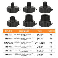 2-дюймовый быстроразъемный фитинг Camlock DN50 из полипропилена для IBC-контейнеров, сверхпрочный, для промышленного сброса жидкости