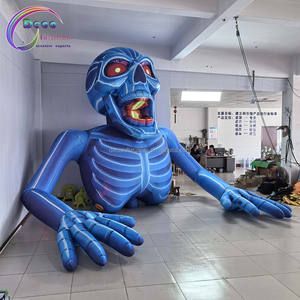 <span class=keywords><strong>Ballon</strong></span> à crâne fluorescent <span class=keywords><strong>gonflable</strong></span> personnalisé de 4 mètres de haut pour la promotion commerciale et l'affichage dans les magasins. - Product Image 2