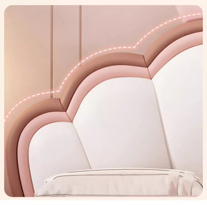 Letto in pelle semplice moderno con crema stile corona lussuoso ragazze e ragazzi letto di stoccaggio per la <span class=keywords><strong>principessa</strong></span> dei bambini principe camera da letto - Product Image 4