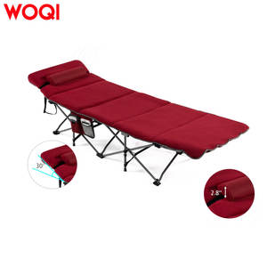 Lit de voyage pour bébé WOQI, cadre en acier moderne, design pliable rétractable, matelas confortable et sac de transport - Product Image 2