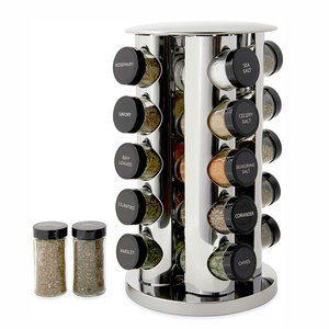 Haut de gamme cuisine coin organisateur <span class=keywords><strong>étagère</strong></span>s de rangement <span class=keywords><strong>épices</strong></span> stockage pot support 360 rotatif pot <span class=keywords><strong>à</strong></span> <span class=keywords><strong>épices</strong></span> support pour cuisine - Product Image 1