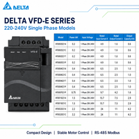 Variateur de fréquence Delta VFD-E Series VFD Inverter AC Drive 0,2-22 kW 100-480 V monophasé triphasé pour moteurs AC industriels