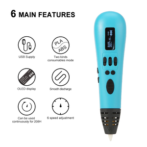 <span class=keywords><strong>Penna</strong></span> <span class=keywords><strong>3D</strong></span> JER Può Alimentare 3 Filamenti Contemporaneamente e Miscelare Colori Liberamente Certificata RoHS CE FCC per Giocattoli Creativi Fai-da-Te - Product Image 2