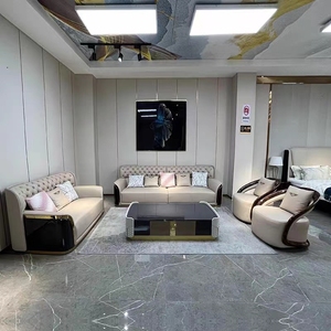 Divano da salotto di lusso classico 3 posti dell'hotel - Product Image 2