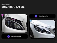 Feux avant HETOP W205 2014-2021, modèle amélioré, feux de voiture neufs, phare LED modifié pour Mercedes Benz