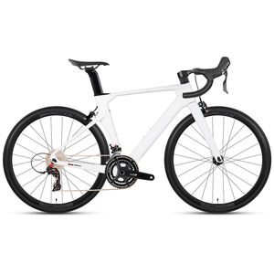 Vélo <span class=keywords><strong>de</strong></span> <span class=keywords><strong>route</strong></span> en fibre <span class=keywords><strong>de</strong></span> carbone intégrale 22 vitesses Fourche légère 700*28C Pneu gras Antidérapant Vélo <span class=keywords><strong>de</strong></span> course pour adultes ordinaire Triathlon - Product Image 2