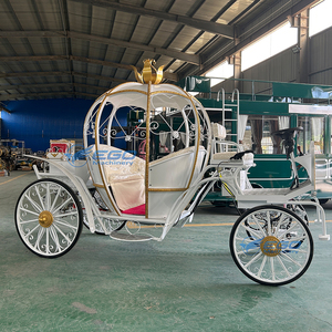 รถม้าไฟฟ้ารูปทรงฟักทอง XCEGO OEM สำหรับการขนส่งพิเศษ ผลิตจากแผ่นโลหะความแข็งแรงสูง ขนาด 3.8x1.65x2.3 เมตร ยางตัน 4 เส้น รองรับผู้โดยสาร 6 คน - Product Image 3