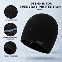 Gorro de Punto Impermeable de 3 Capas al por Mayor, Gorro de Invierno Cálido, Transpirable y Cortavientos para Senderismo, Camping, Pesca, Esquí, con Logotipo Personalizado OEM