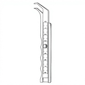 Instrumento de Medición y Examen Marchac, Rango de Medición de 11 cm / 4-3/8 Pulgadas, 80 mm, Herramienta de Medición Médica Quirúrgica de Precisión - Product Image 1
