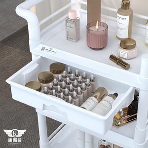 Poignée élargie Salon de beauté Spa professionnel en plastique beauté chariot avec tiroir roue universelle main véhicule - Product Image 5