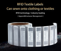Étiquette textile RFID UHF imprimable et étanche avec puce H9 pour la gestion du linge, la lecture en masse et le suivi de la blanchisserie