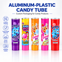 Tabung Pasta Gigi Aluminium Plastik Kustom Kosong Silinder Tekan 12.7-35mm Tutup Ulir Cetak UV Kemasan Ramah Lingkungan