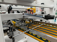 Machine automatique de fabrication de cartons / Plioir-colleuse-agrafeuse pour emballages en papier et en bois / Haute vitesse 150 m/min, électrique, facile à utiliser