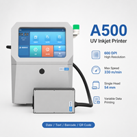 Máquina de Codificación UV Ricoh G5 de Alta Precisión de 600 DPI, Impresora de Inyección de Tinta Industrial A500, Codificador de Caracteres Grandes de 54 mm para Metal y Plástico