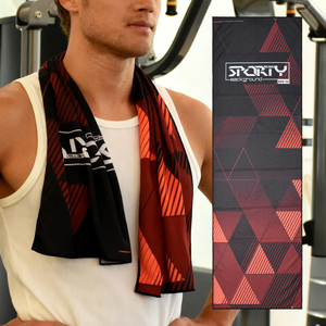 Serviette de sport personnalisée avec logo, douce et respirante, en microfibre, serviette rafraîchissante instantanée pour le cou - Product Image 1