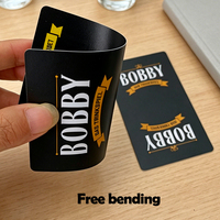 Cartes en plastique noires personnalisées, durables, imperméables, cartes à jouer, jeu de cartes, finition mate, étiquette privée, vente en gros, OEM