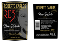 Roberto Carlos RC3 Vin rouge italien NERO D'AVOLA DOC Bouteilles de 0.750 litres Le vin des champions Sélection GVERDI Made Italie vin