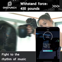 RS ONEPUNCH - Cible de réaction électronique murale pour l'entraînement au boxe en intérieur - Jeu d'entraînement au boxe intelligent avec application - Machine d'entraînement au boxe