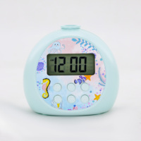 Projecteur de veilleuse RGB intelligent breveté pour enfants, avec horloge de table, réveil, minuteur et affichage numérique, en plastique, pour intérieur