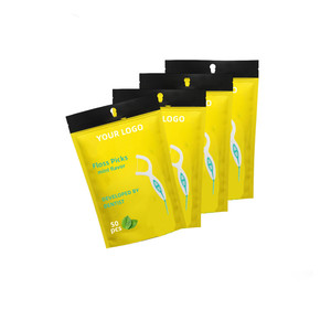 Cure-dents et fil dentaire 2 en 1, saveur menthe, marque privée, produit d'hygiène bucco-dentaire en plastique, nettoyage efficace, cure-dents et fil dentaire - Product Image 3