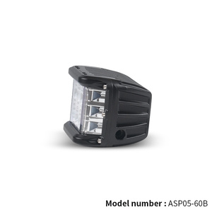 Cubo de luces estroboscópicas LED de 4 pulgadas con tirador de flash lateral blanco ámbar rojo azul para barco, camión, Jeep, ATV y SUV - Product Image 5