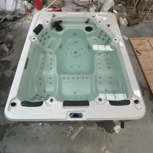 <span class=keywords><strong>Spa</strong></span> Whirlpool moderne autoportant extérieur, bain à remous écoénergétique avec système <span class=keywords><strong>d</strong></span>'eau salée, 5 places avec 113 jets - Product Image 6