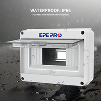 EPEPRO kotak distribusi tahan air, pemecah sirkuit IP65 MCB cara HT-8 dengan rel DIN dapat diandalkan, perlindungan listrik