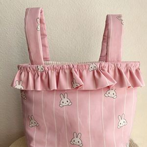 Organiseurs suspendus pliables en tissu de coton portables pour la chambre de bébé, la poussette, les voyages, rangement pratique des jouets avec motif imprimé - Product Image 2