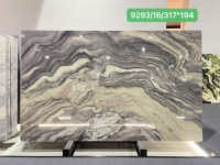Dalle de quartzite bleue de haute qualité, design contemporain moderne pour les comptoirs de villa, les comptoirs d'îlot, le marbre