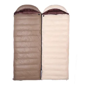 Ultralight Envelope Style Camping Lightweight Nylon Fabric 400g goose down sleeping bag