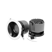 Projecteur LED encastrable en aluminium moulé sous pression, forme circulaire, réglable, produit de bonne qualité, livraison directe depuis l'usine, 7W