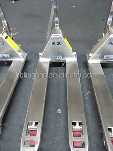 Kualitas tinggi disesuaikan Manual hidrolik truk palet baja nirkarat tangan palet Jack dengan CE - Product Image 6